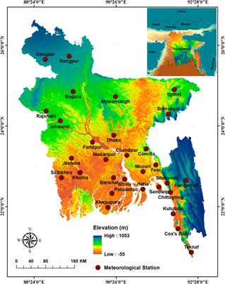 Spatiotemporal changes in temperature projections over Bangladesh using multi-model ensemble data